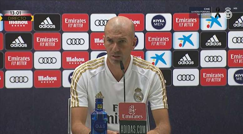 zinedine zidane en la rueda de prensa previa al real madrid villarreal de primera division 2019 20 captura realmadrid - OnzedAfrik