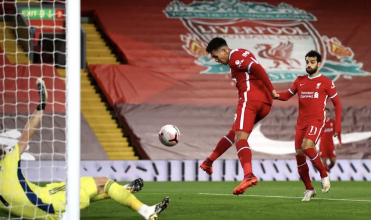 Roberto Firmino égalisant contre Sheffield United - OnzedAfrik