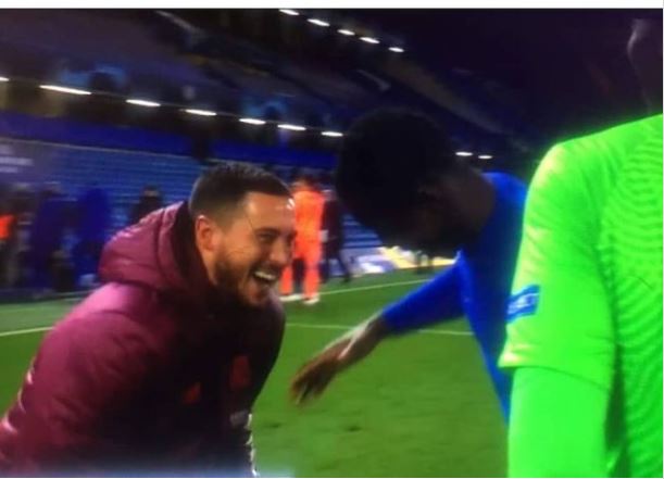 Eden Hazard rigole avec Zouma après le match, voici la photo qui agace les fans en Espagne 11 Hazard - OnzedAfrik