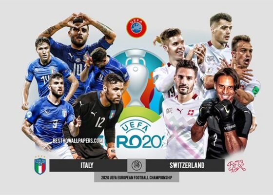 thumb2 italy vs switzerland uefa euro 2020 preview promotional materials football players - OnzedAfrik