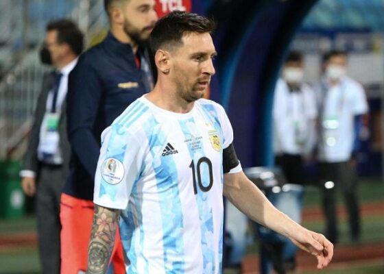 1200 L copa america l argentine en finale messi finit la cheville en sang - Onze d'Afrik