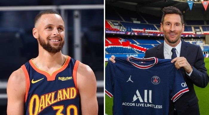 nba stephen curry reaction virale signature lionel messi paris saint germain - OnzedAfrik