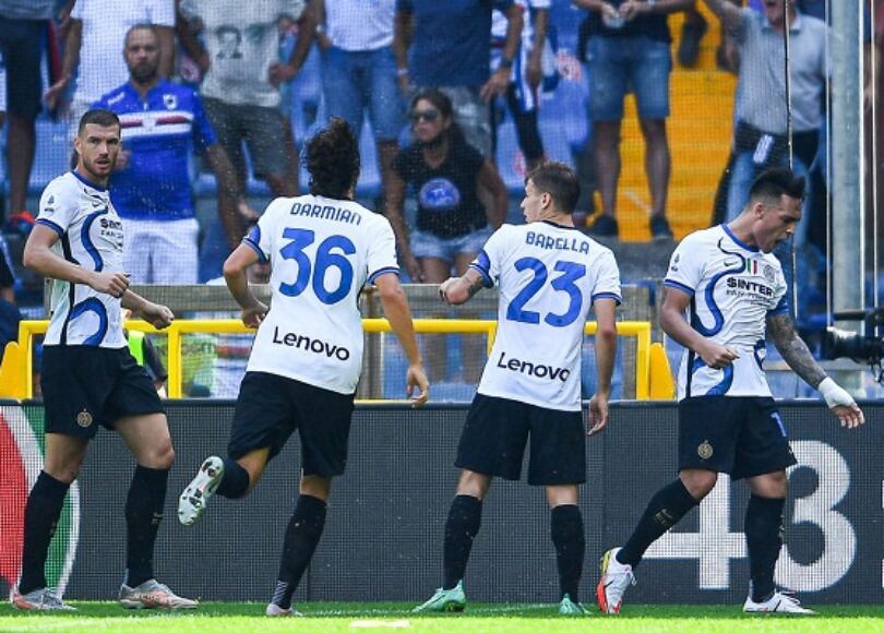 Lautaro and Inter celebrate - OnzedAfrik