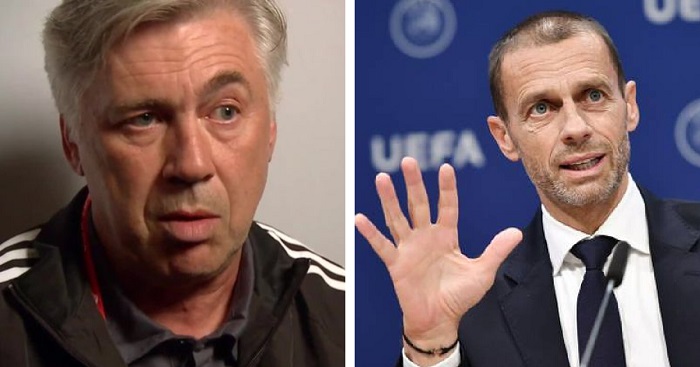 Real Madrid la response salee de Carlo Ancelotti au president UEFA - OnzedAfrik