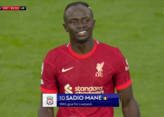 Sadio Mane Liverpool Leeds United - OnzedAfrik