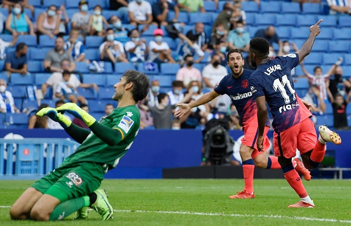 Thomas Lemar Atletico Espanyol but en or - OnzedAfrik