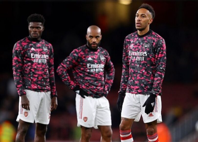 Arsenal Aubameyang Partey Lacazette - Onze d'Afrik