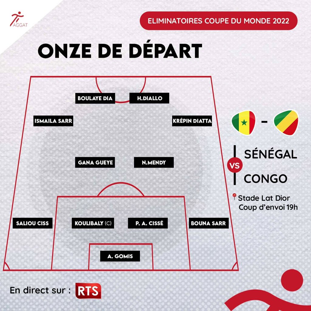 Habib Diallo titulaire, la composition officielle du Sénégal face au Congo est tombée ! 11 - OnzedAfrik