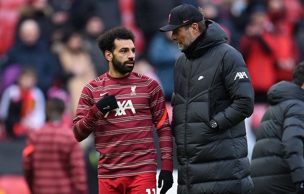 Jurgen Klopp et Mo Salah - OnzedAfrik
