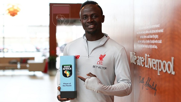 Sadio Mane Joueur du mois Foot Africa - OnzedAfrik