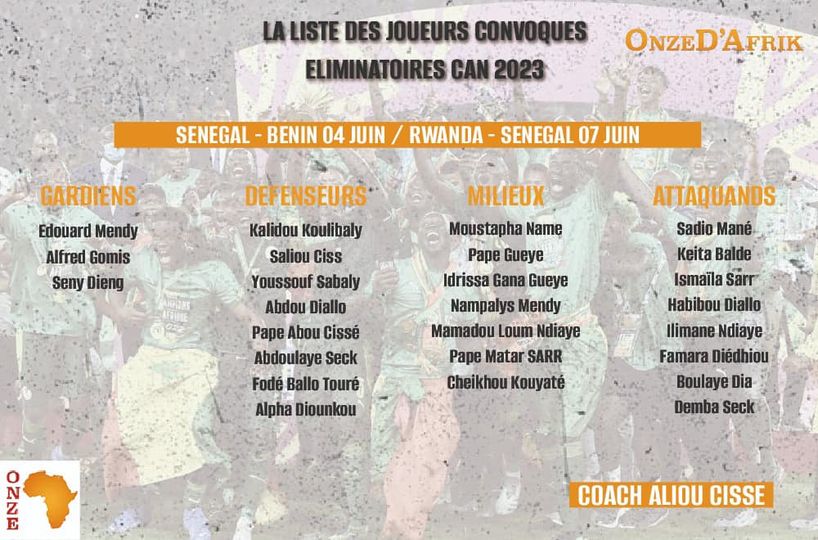 CAN 2023 - Sénégal : La liste d'Aliou Cissé pour les éliminatoires avec des surprises ! 11 284283735 5154629311282399 8523000127286306715 n - OnzedAfrik