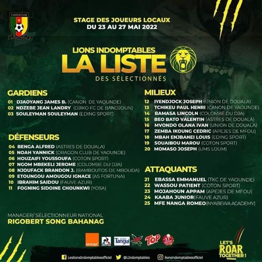 Cameroun : La liste de Rigobert Song avec beaucoup de surprises 11 FSdC4MDWUAAaFOr - OnzedAfrik