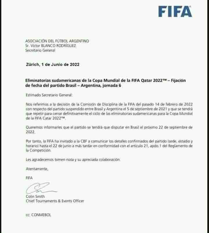 Communique FIFA officiel - Onze d'Afrik - L'actualité du football