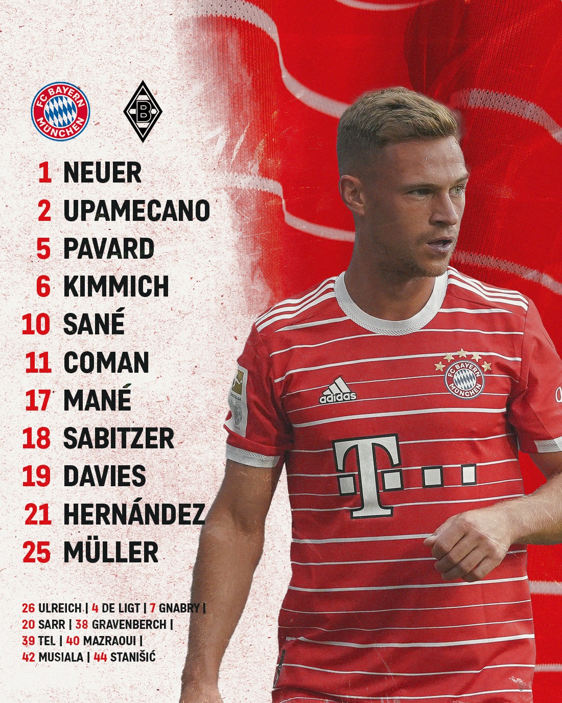 Sadio Mané titulaire, Mazraoui sur le banc... le onze de départ du Bayern face à M'Gladbach 11 FbLWNXjVsAE2WXC - OnzedAfrik
