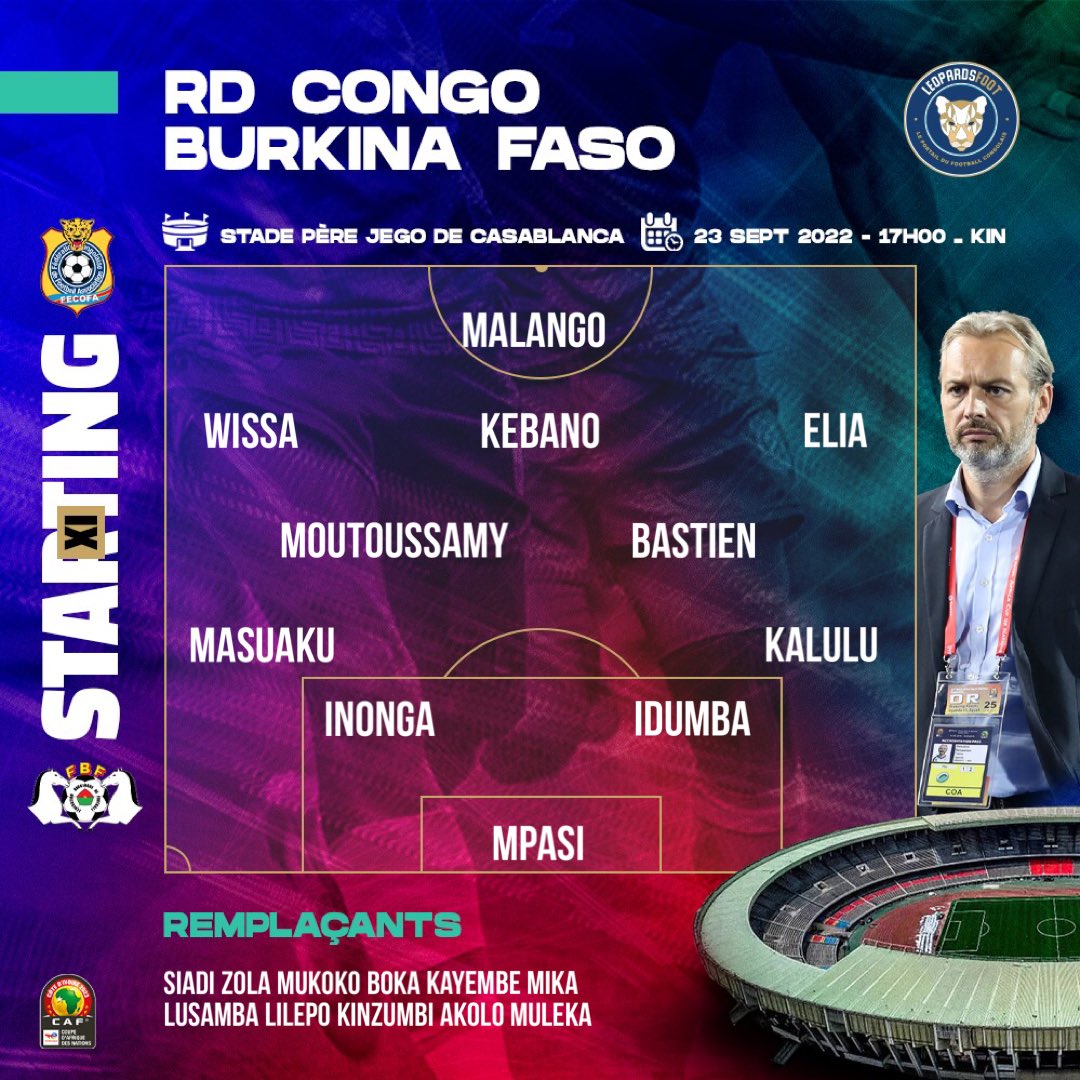 RD Congo - Burkina Faso : Les compositions officielles 14 FdWMSKRXoAA2KDp - OnzedAfrik