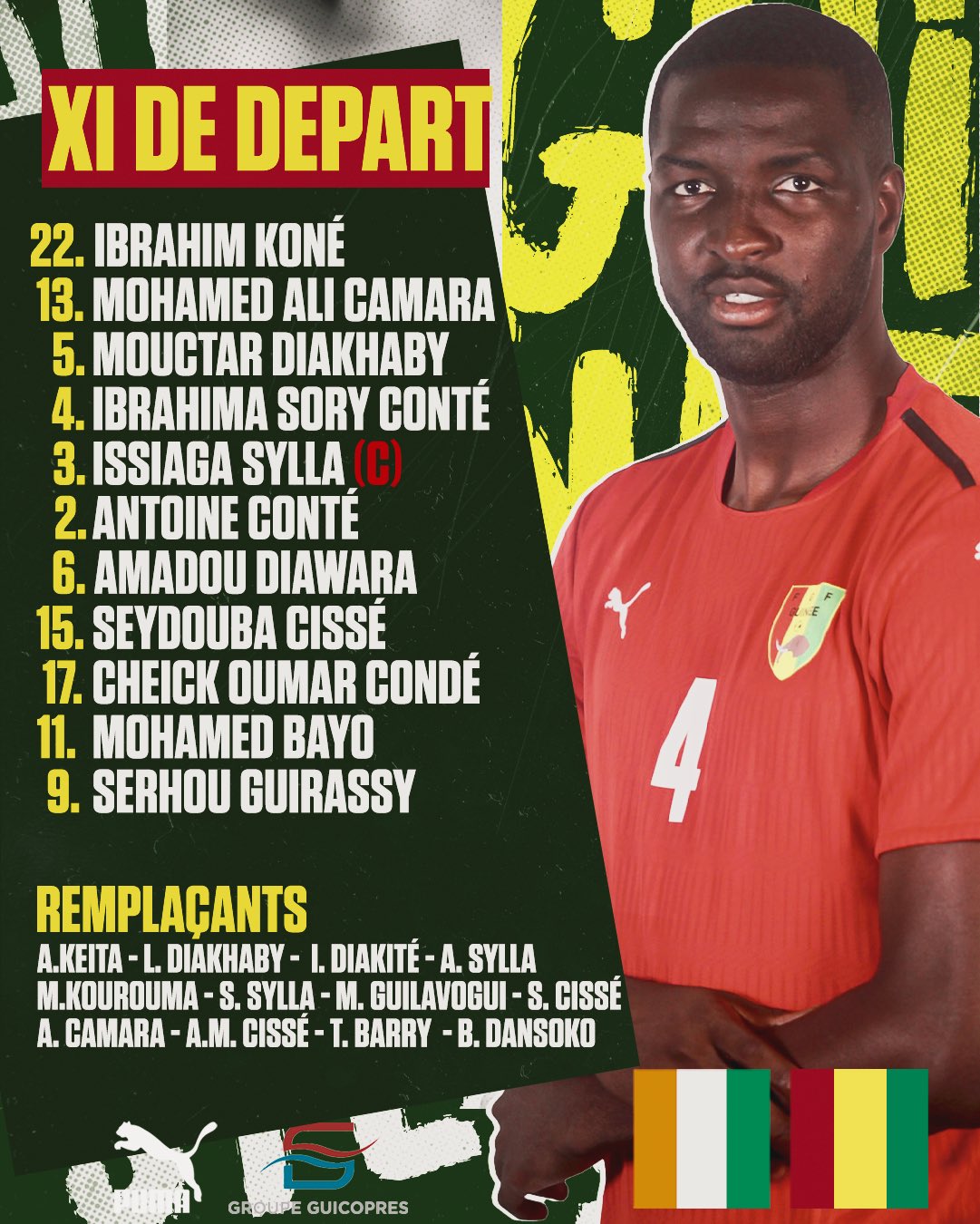 Cote d'Ivoire - Guinée : Serge Aurier de retour, Fofana titulaire... les onze de départ dévoilés 14 FdrV OeX0AAkalj - OnzedAfrik