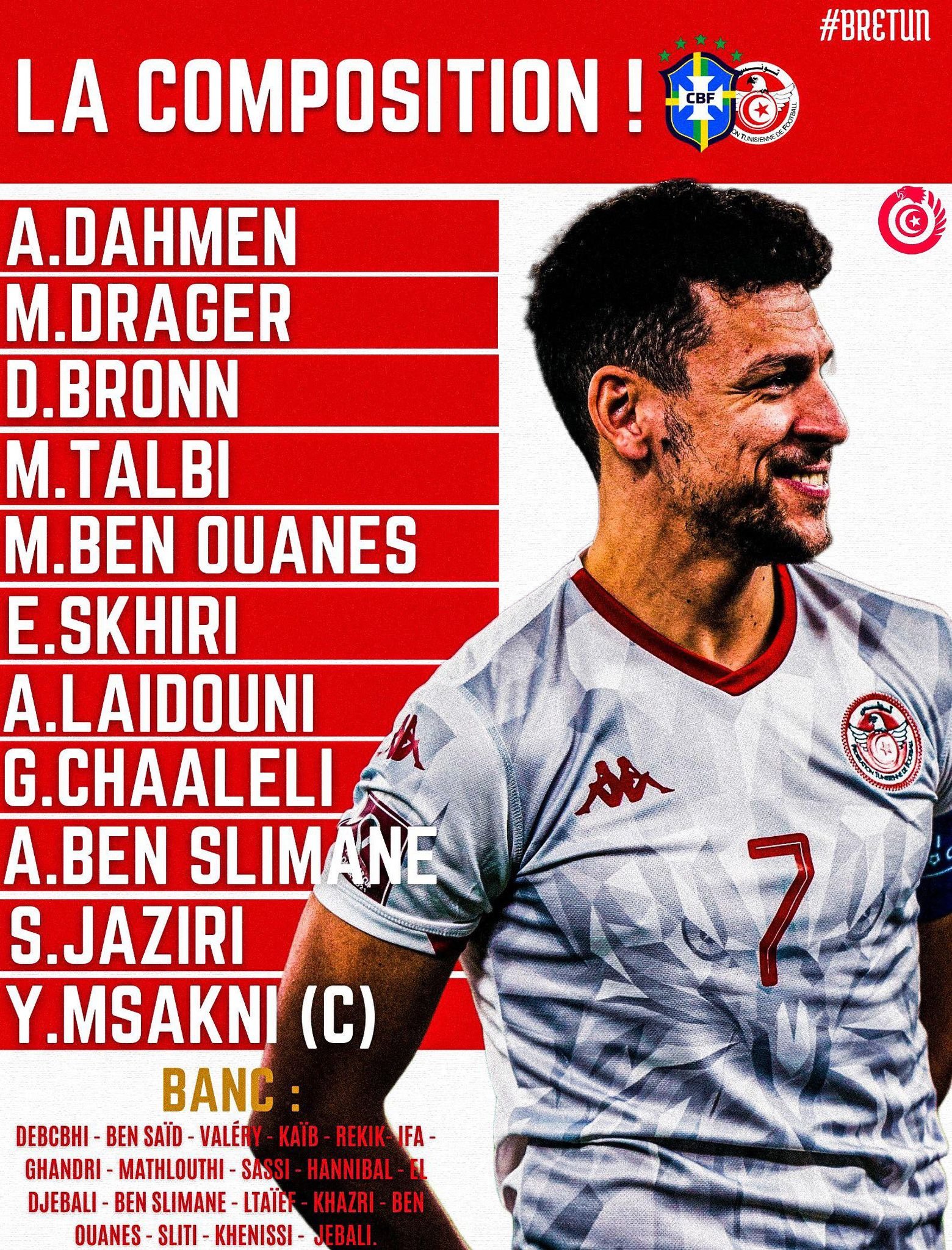 Sans Wahbi Khazri, mais avec Msakni, les compos officielles de Brésil - Tunisie 15 FdrYRapWAAABZ2X - OnzedAfrik