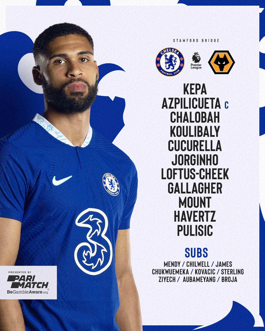 La compos officielle de Chelsea face aux Wolves, sans Edouard Mendy ni... 11 FejHVaoWYAIUSqG - OnzedAfrik