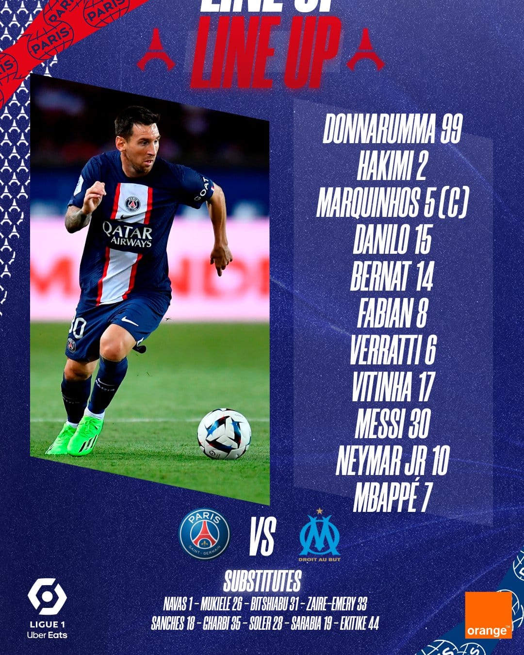 PSG - OM : Les compositions officielles du Classique 14 FfNYBoaXkAAtzEK - OnzedAfrik