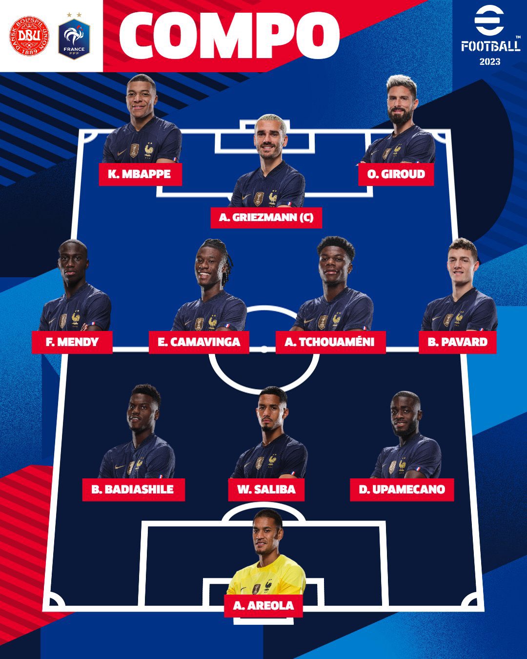 France - Danemark : Les compos officielles de la revanche 14 FdhUj1PXwAID t0 - OnzedAfrik