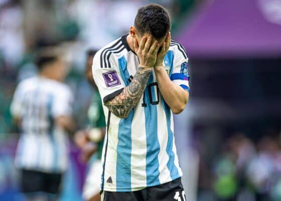 Lionel Messi lors de la defaite de l Argentine face a l Arabie Saoudite en Coupe du monde 1525544 - OnzedAfrik