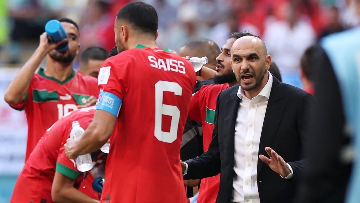 Romain Saiss et Walid Regragui avec le Maroc a la Coupe du monde 1546818 - OnzedAfrik