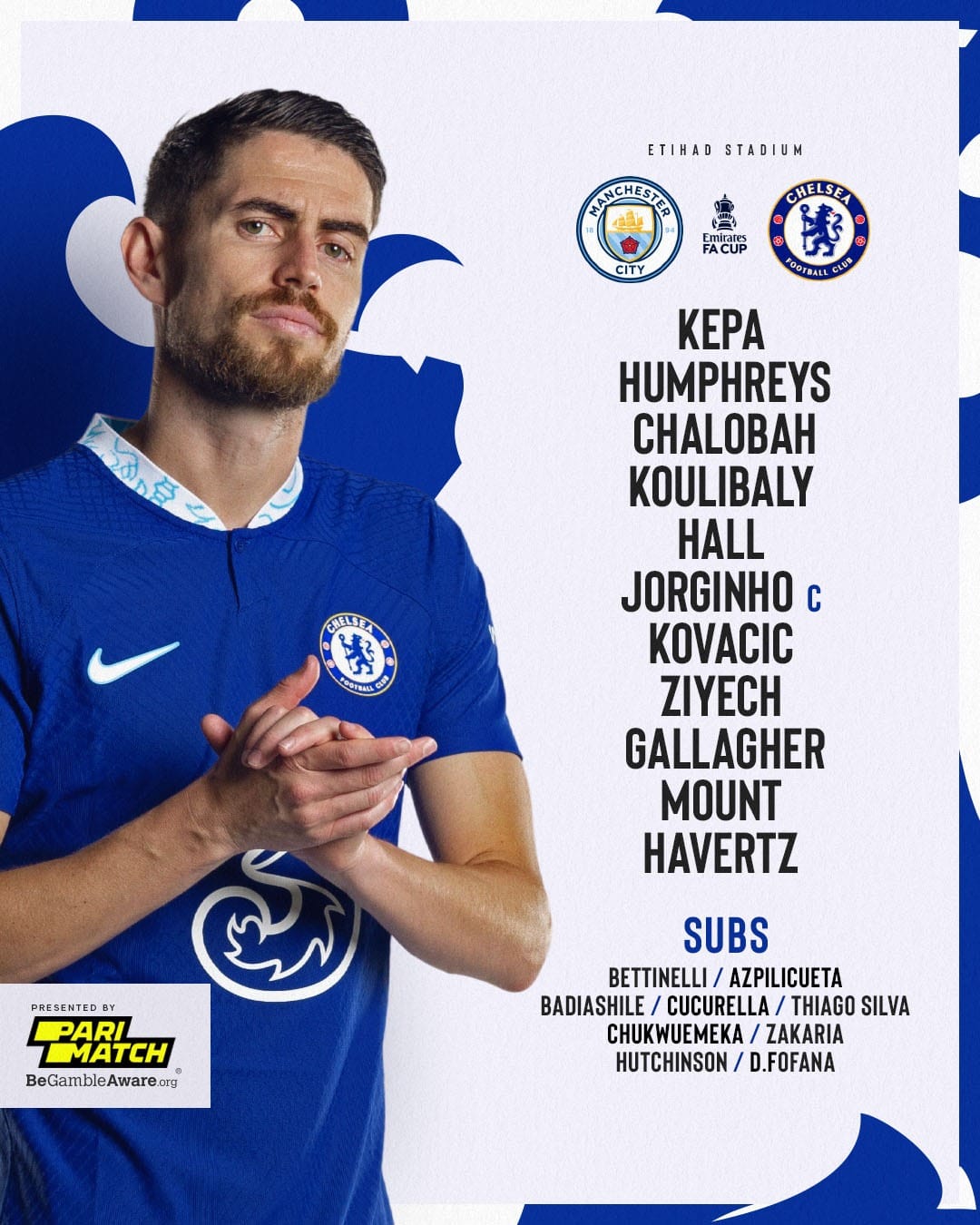 FA Cup : Koulibaly et Mahrez titulaires pour le round 2 Man City - Chelsea 15 Fl9dRIvWYAQhump - OnzedAfrik
