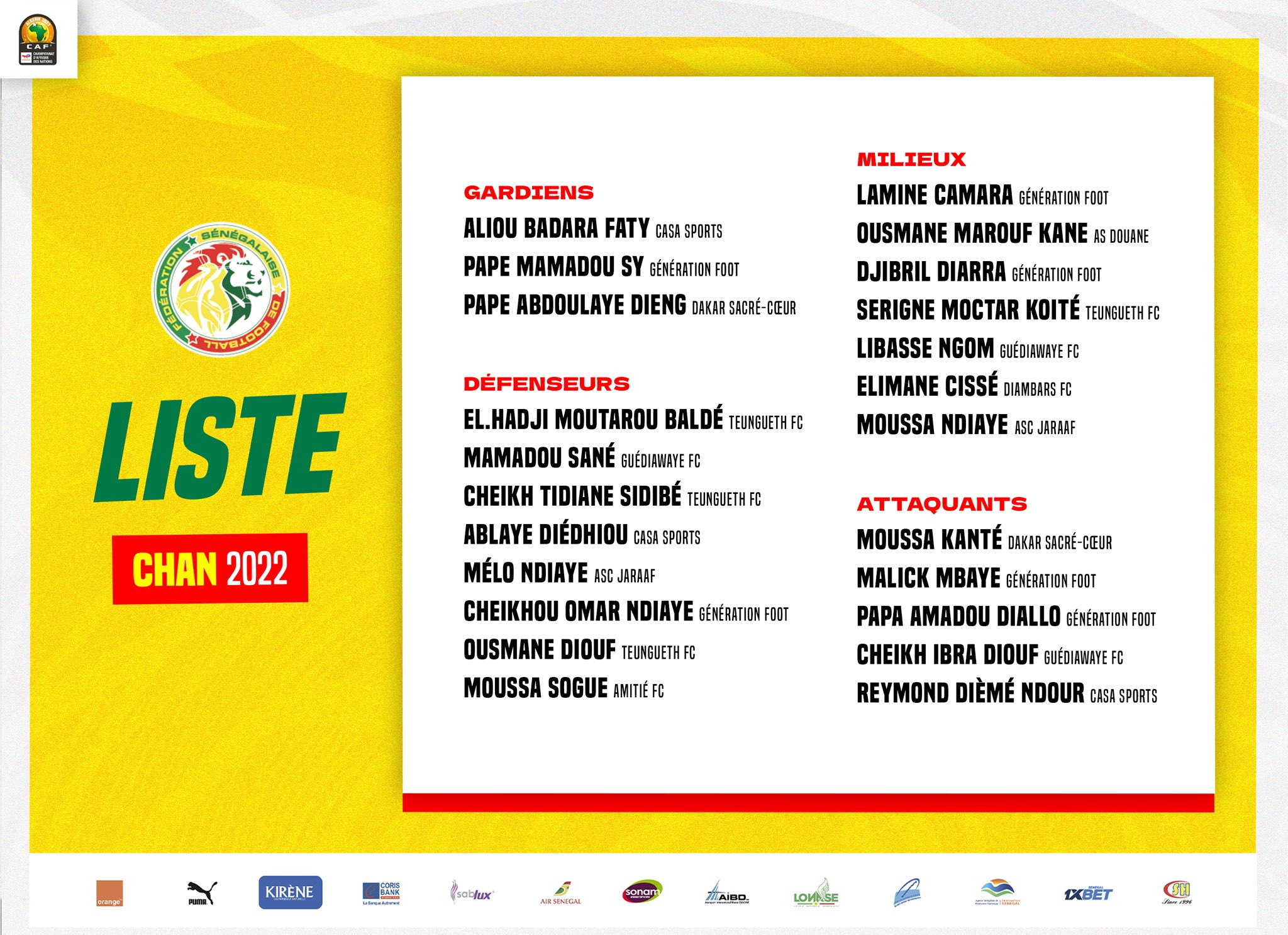 CHAN 2023 : La liste du Sénégal avec un Champion d'Afrique 11 FlUh5jIXkAIsJ00 - OnzedAfrik