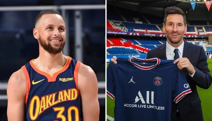 nba stephen curry reaction virale signature lionel messi paris saint germain - OnzedAfrik