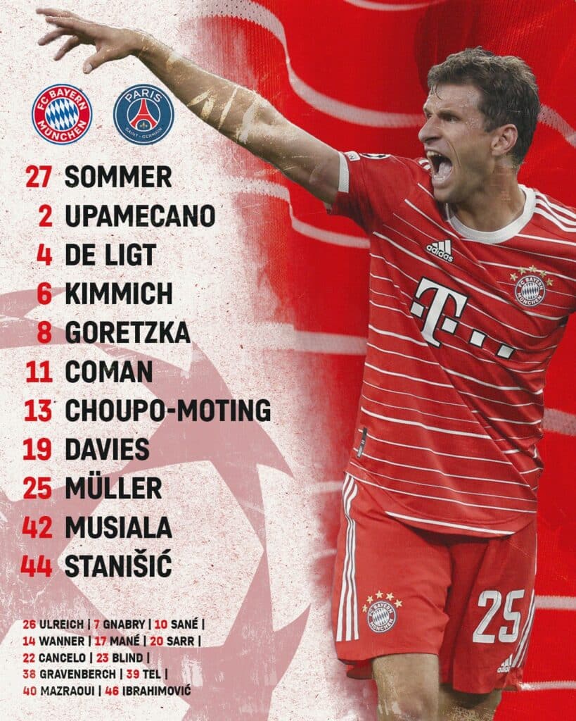 Bayern - PSG : Les compos officielles sont tombées ! 14 Fqt9lpVWYBEcScO - OnzedAfrik