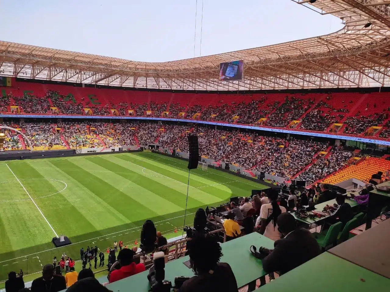 barrages 2022 lambiance monte deja au stade me abdoulaye wade de diamniadio - OnzedAfrik