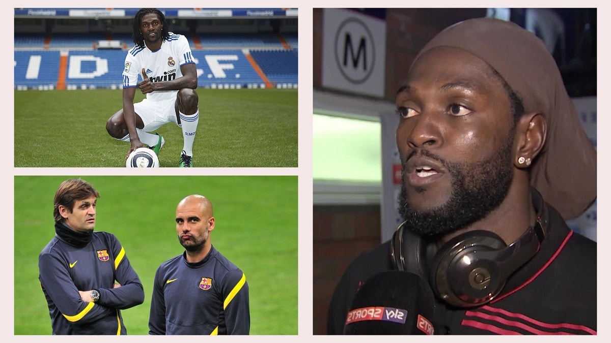 Adebayor Guardiola Barca Real Madrid - OnzedAfrik