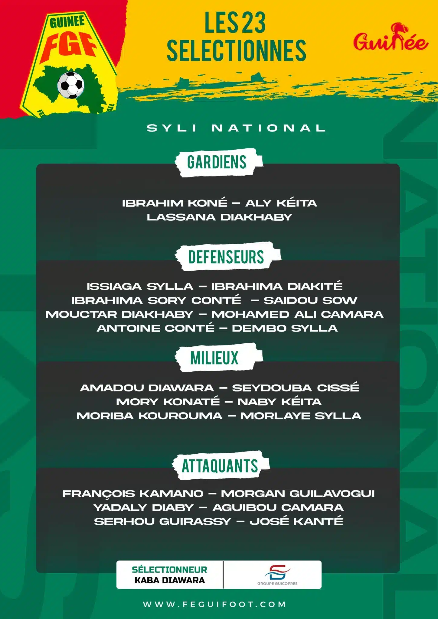 La liste de la Guinée pour le Brésil et l'Egypte, avec un grand absent 11 fxx2x1txgaadnrm.jpg 1 - OnzedAfrik