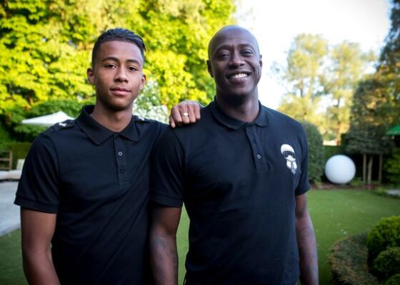 Noah Fadiga et son papa Khalilou - Onze d'Afrik