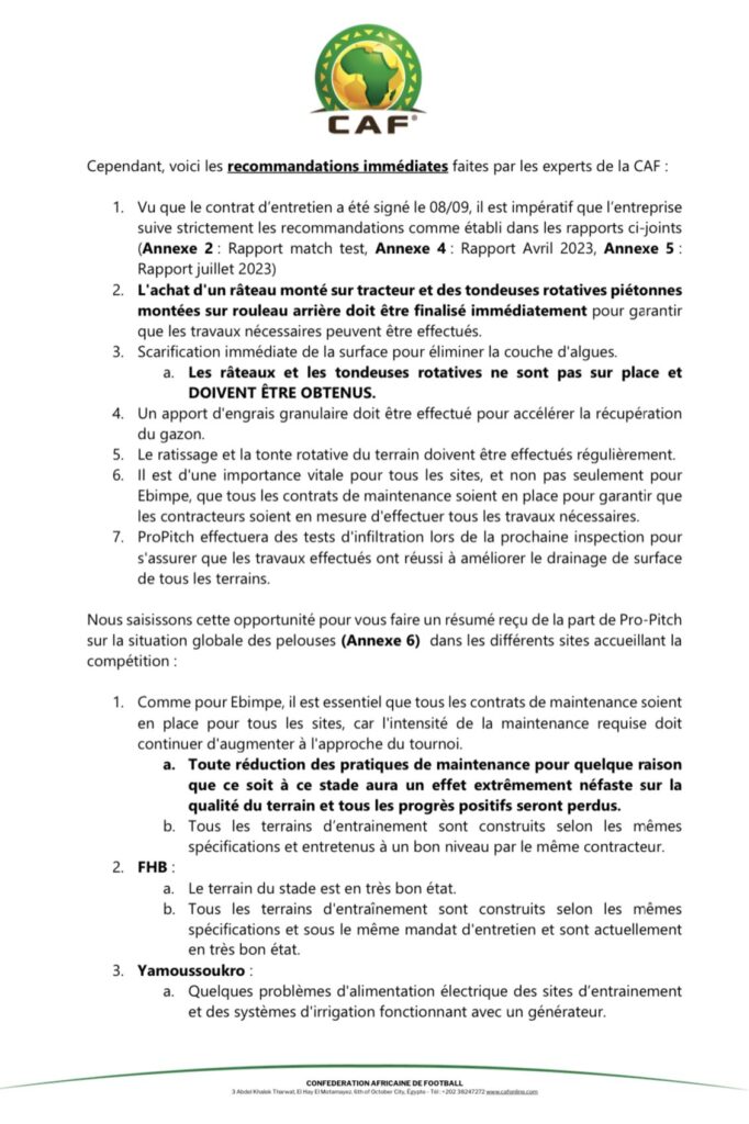 Stade Alassane Ouattara d'Ebimpé : La CAF révèle les raisons de l’inondation 18 2023 09 21 11 29 53 23919 picture - OnzedAfrik