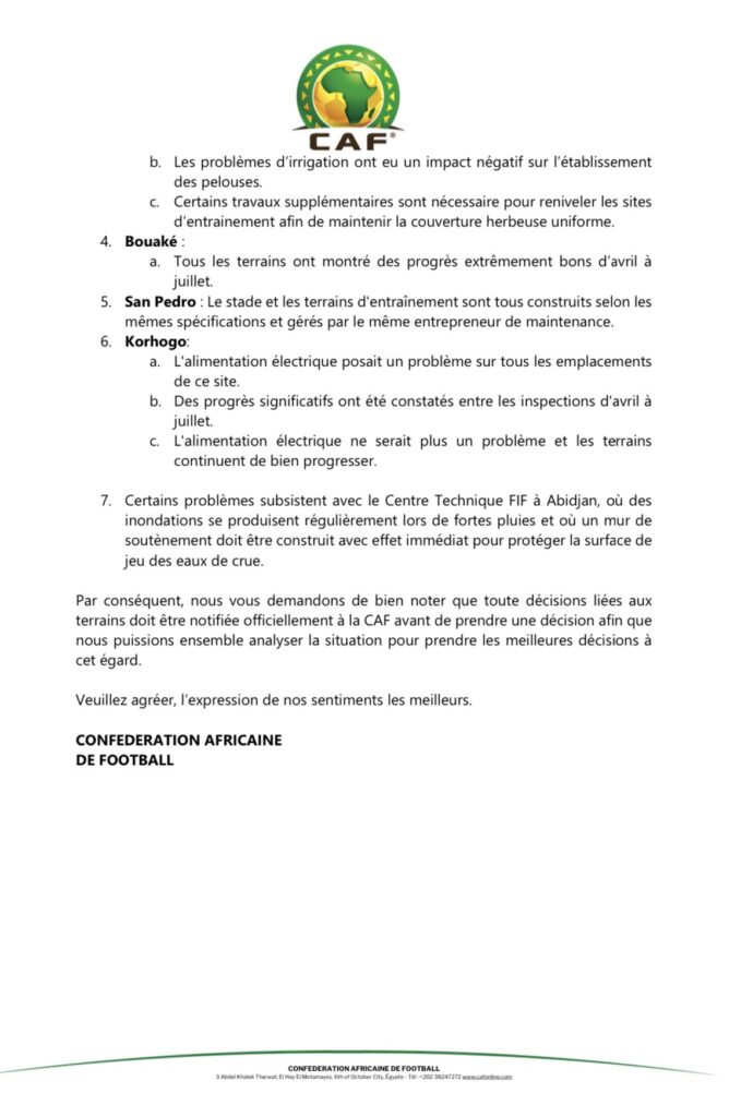 Stade Alassane Ouattara d'Ebimpé : La CAF révèle les raisons de l’inondation 19 2023 09 21 11 30 12 23920 picture - OnzedAfrik