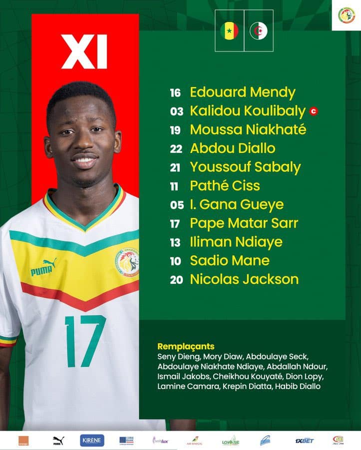 Sénégal - Algérie : Les compositions officielles sont là ! 14 F51 uWWWIAAec F - OnzedAfrik