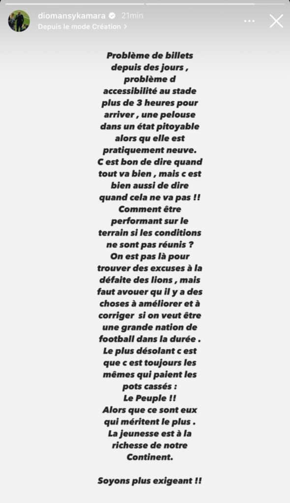 Billetterie, l'inaccessible au stade, pelouse en mauvais état ... : Diomansy Camara tacle la Fédé sénégalaise 11 F55erTeWkAA4UkF - OnzedAfrik