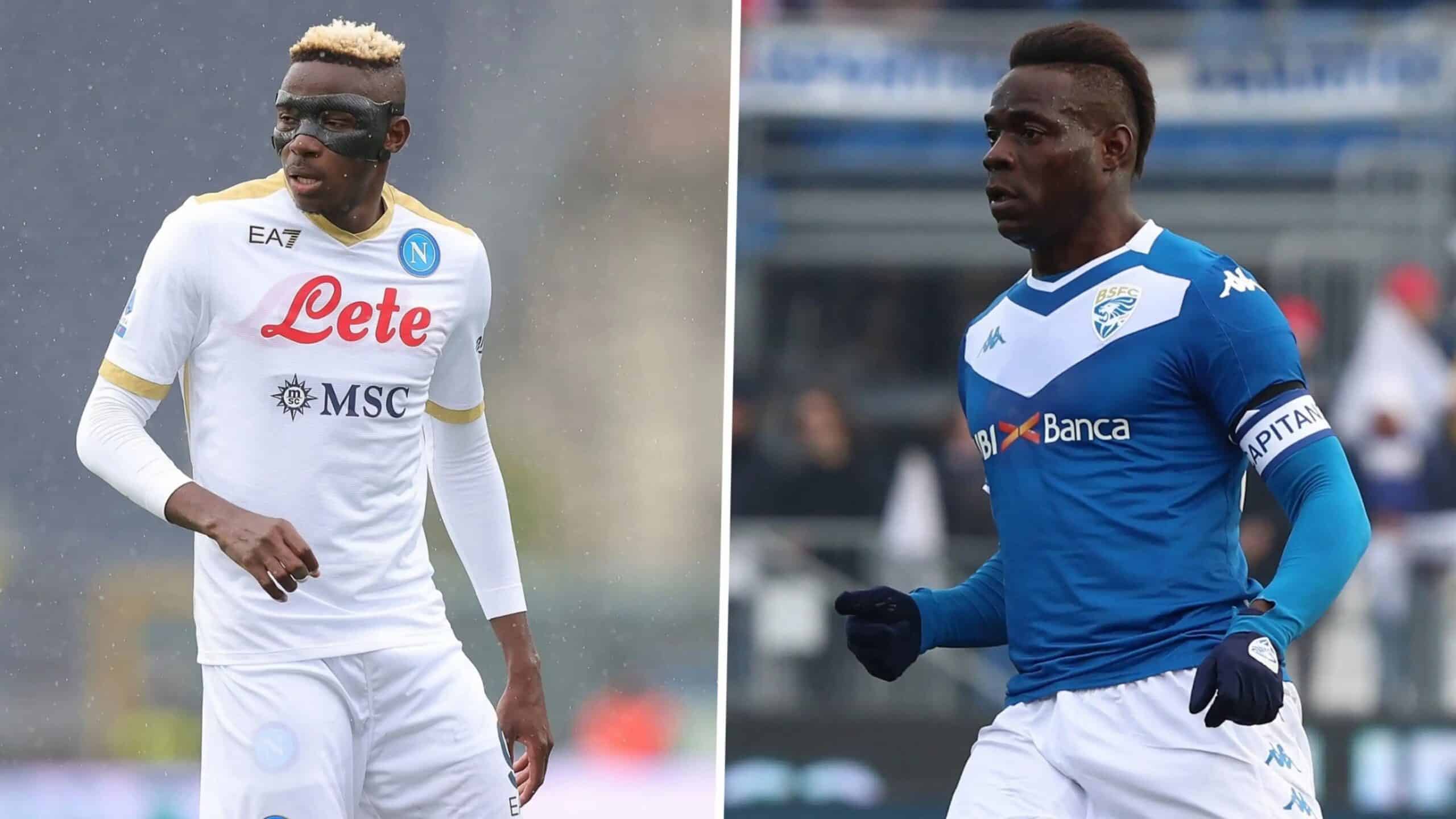 Victor Osimhen and Mario Balotelli scaled - Onze d'Afrik