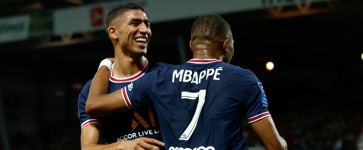 Kylian Mbappe Achraf Hakimi PSG - OnzedAfrik