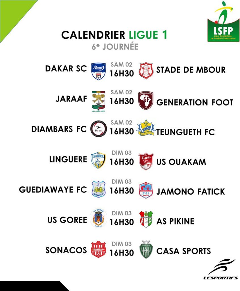 LSFP : le programme de la 6e journée de la Ligue 1 11 Ligue 1 LSFP
