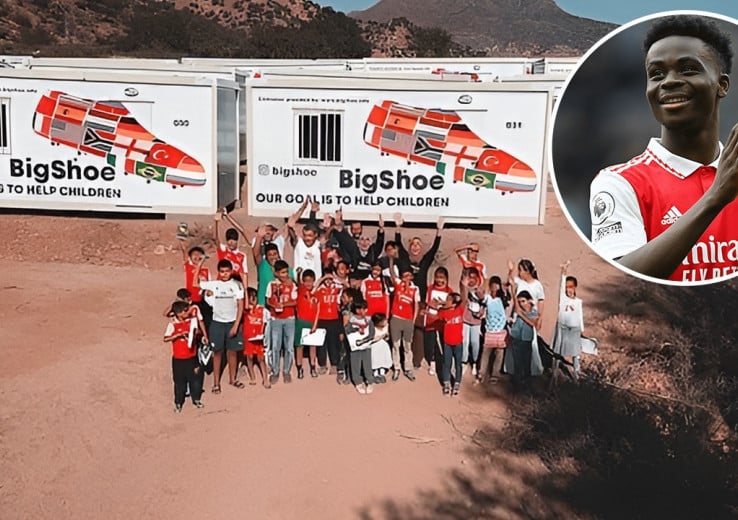 Seisme au Maroc Bukayo Saka - OnzedAfrik