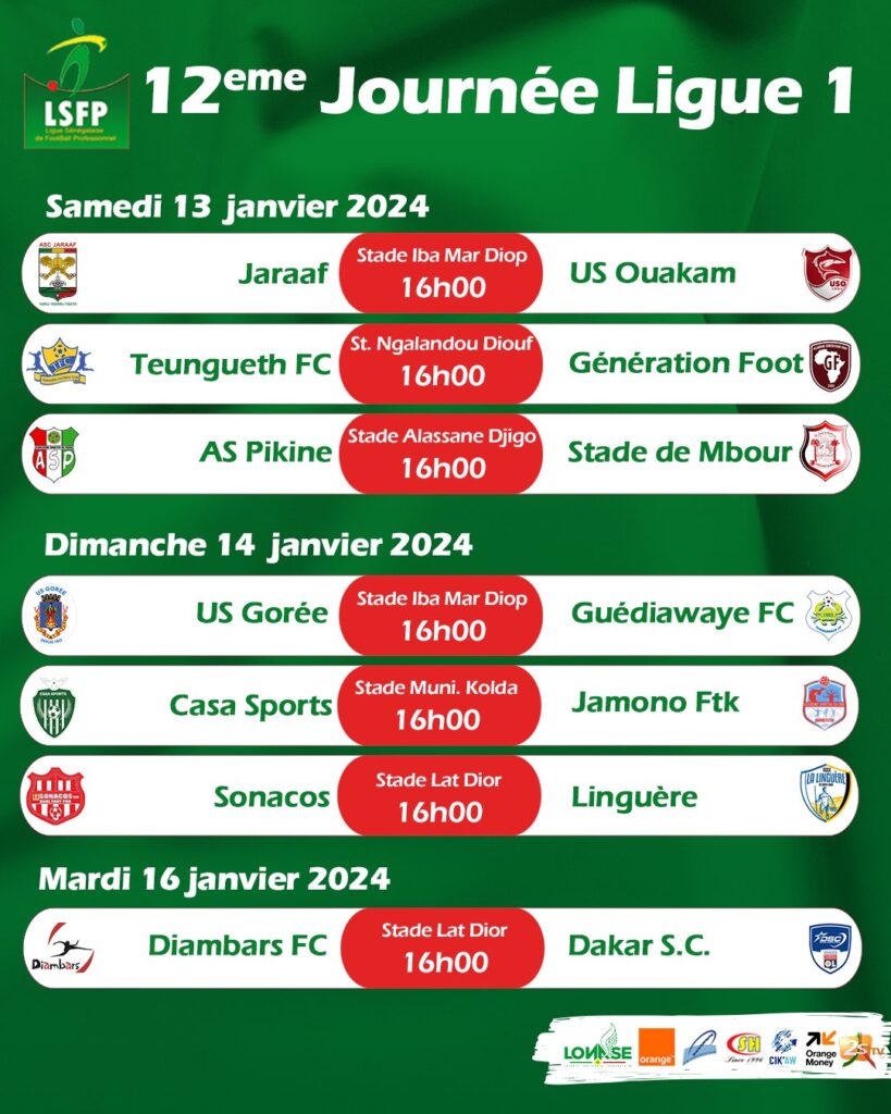 Ligue 1 : Diambars - Dakar Sacré-cœur, le choc des académiciens au menu... le programme de la 12 journée 11 GDj94gtWUAAWJ5B - OnzedAfrik