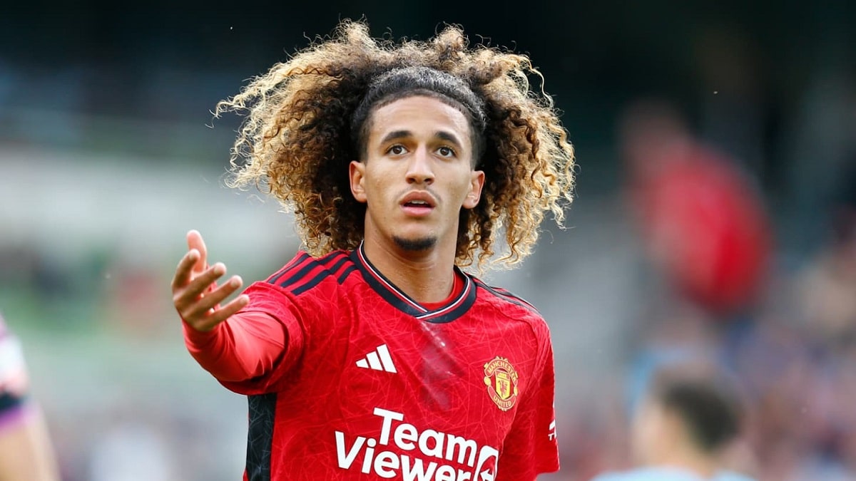 Le Tunisien Hannibal Mejbri avec Manchester United en aout 2023 1775717 - OnzedAfrik