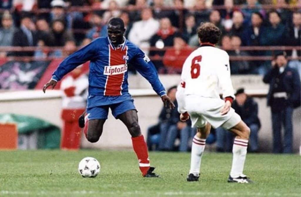 George Weah en action 