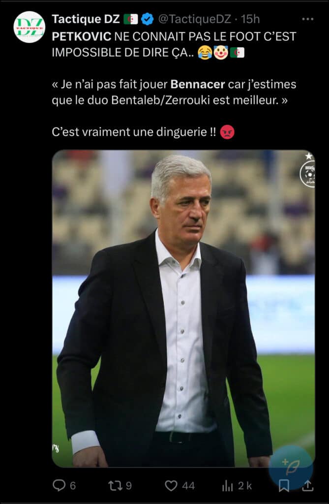 Les Algériens défendent Bennacer et fracassent le nouveau sélectionneur : « Il faut le virer ... » 17 Bennacer
