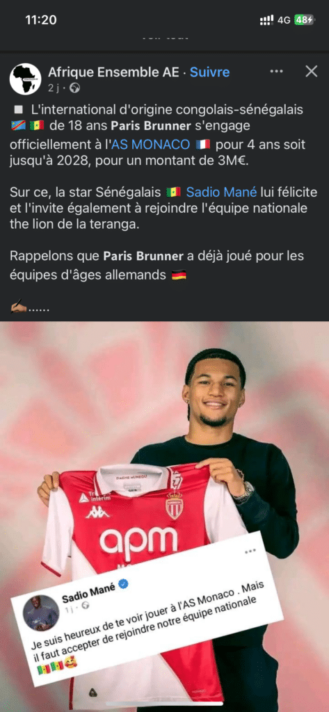 Sénégal : « Rejoins-nous ! », Sadio Mané tente de séduire un binational 11 Sadio Mané