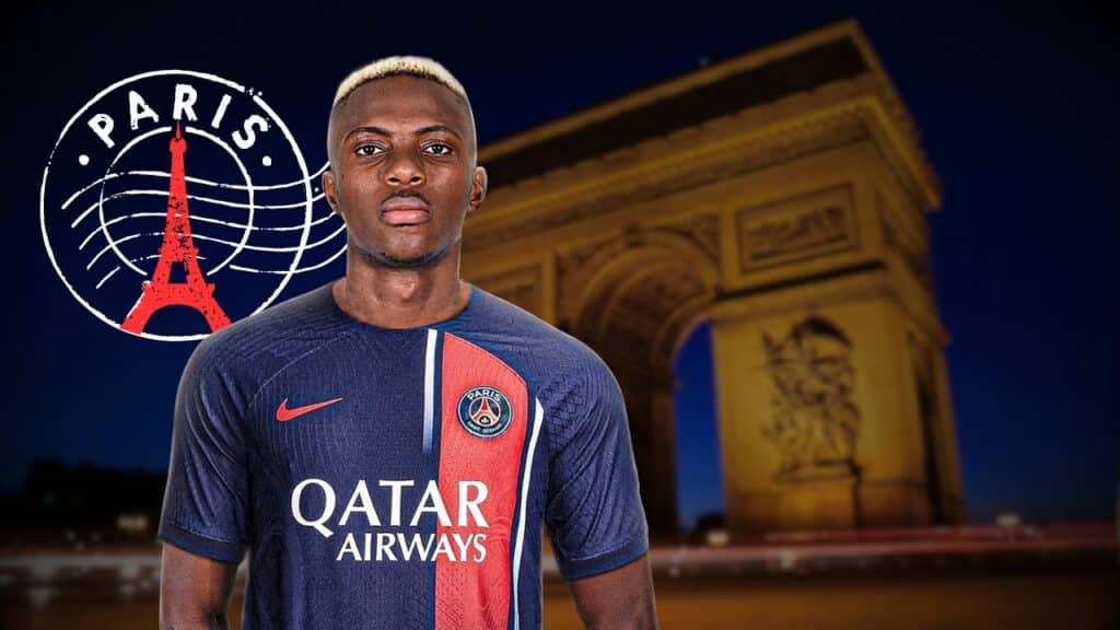 Mercato : Le PSG réactive le dossier de ce buteur africain 11 osimhen psg new - OnzedAfrik