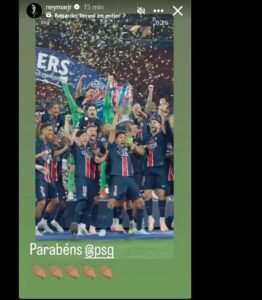 Neymar félicite le PSG après son sacre historique en Ligue des Champions 11 WhatsApp Image 2025 06 01 at 12.02.22 AM - OnzedAfrik