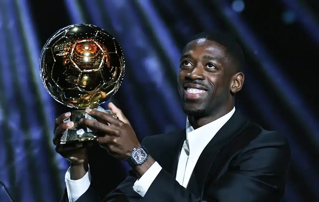 https3A2F2Fwww.afrik foot.com2Fapp2Fuploads2F20252F092FOusmane Dembele Ballon Or - OnzedAfrik